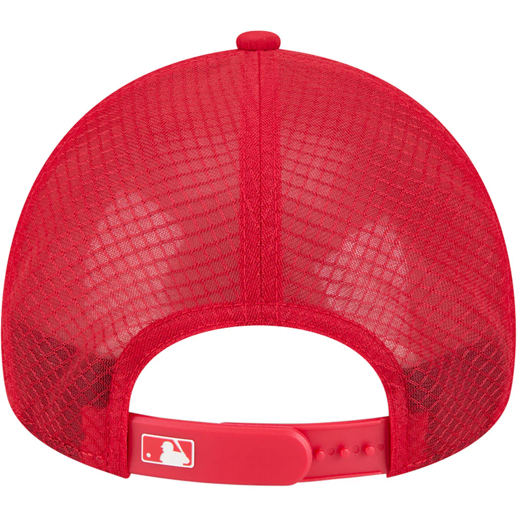 MLB Boston Red Sox New Era Batting Practice Apex 9FORTY Snapback Hat - Red - Image 6