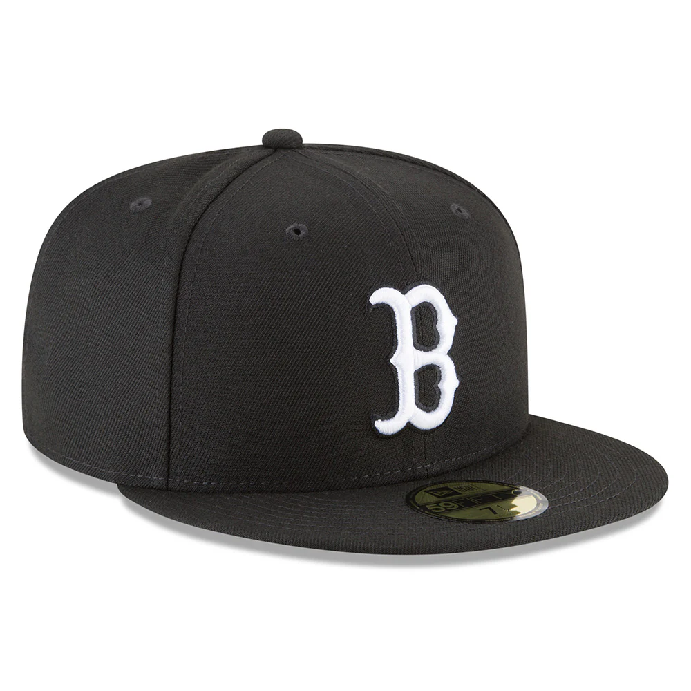MLB Boston Red Sox New Era Black & White 59FIFTY Fitted - Image 2