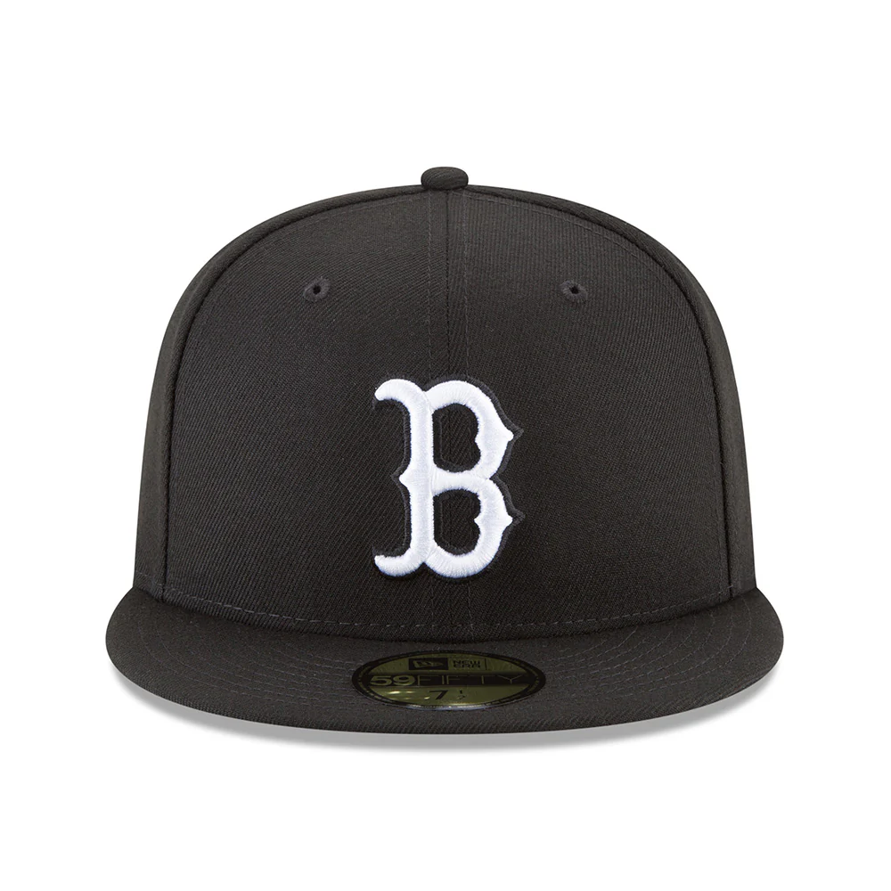 MLB Boston Red Sox New Era Black & White 59FIFTY Fitted - Image 3