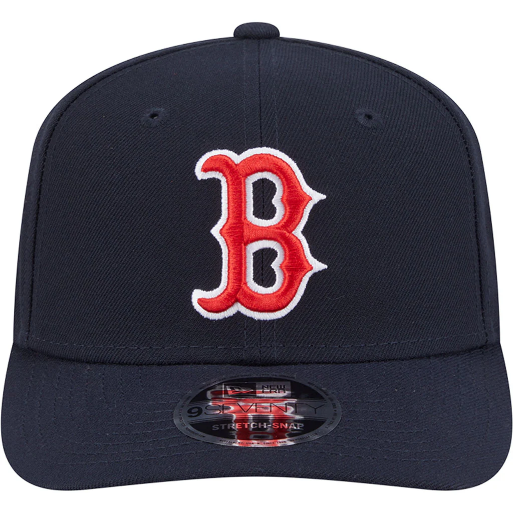 MLB Boston Red Sox New Era Performance 9SEVENTY Stretch Snapback Hat - Navy - Image 3