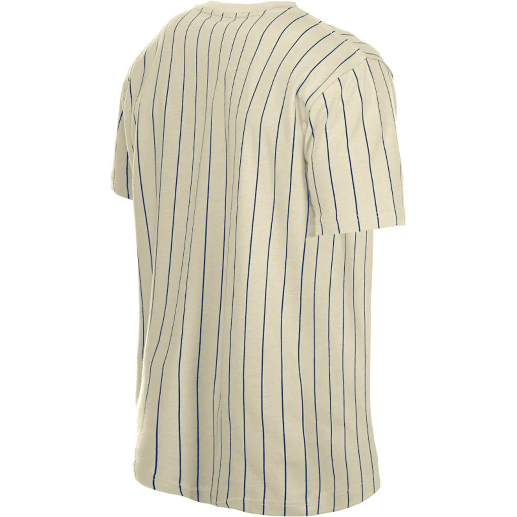 MLB Boston Red Sox New Era Pinstripe Jersey T-Shirt - Cream - Image 4