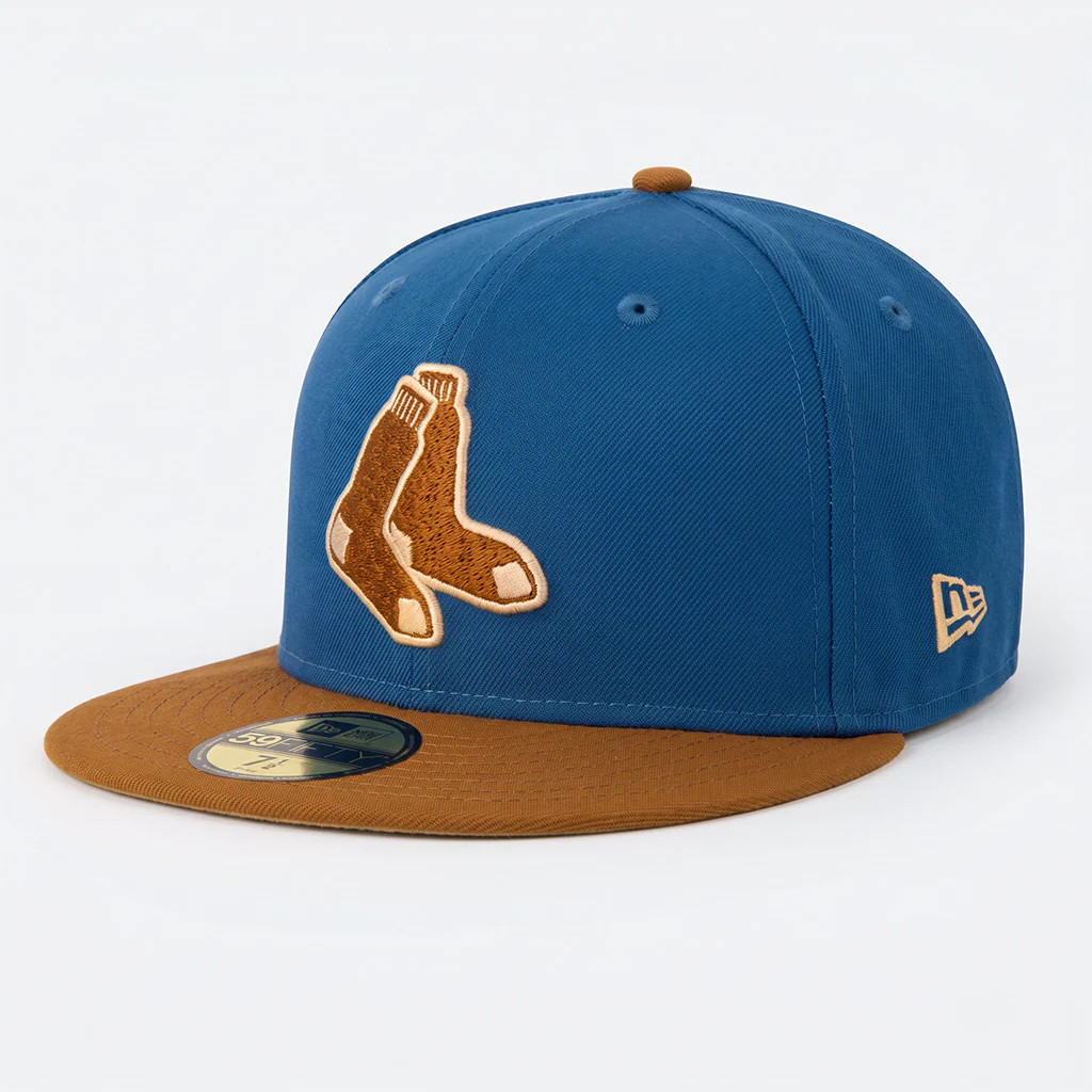 MLB Boston Red Sox New Era Rodeo 59FIFTY Fitted Hat- Blue - Image 2
