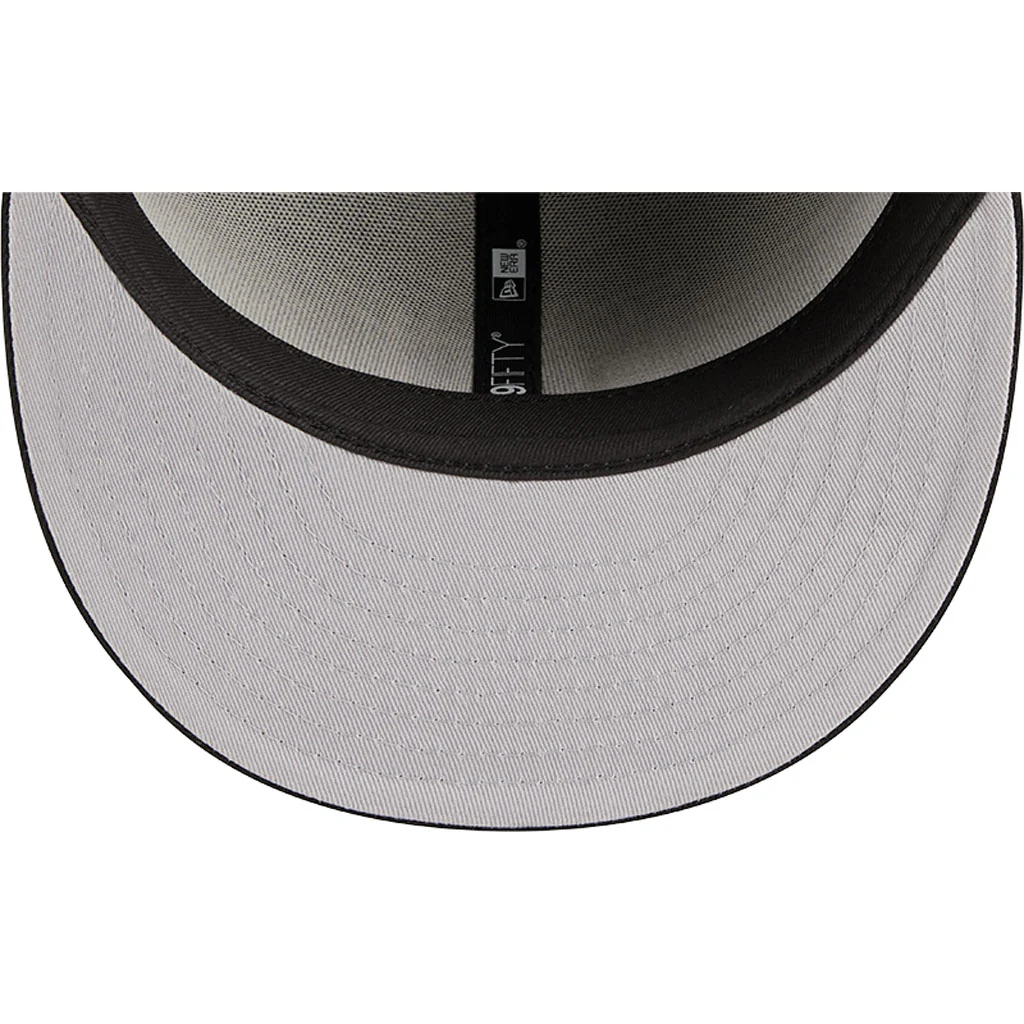 MLB Boston Red Sox New Era Side Patch Black & White 59FIFTY Fitted Hat - Black - Image 7