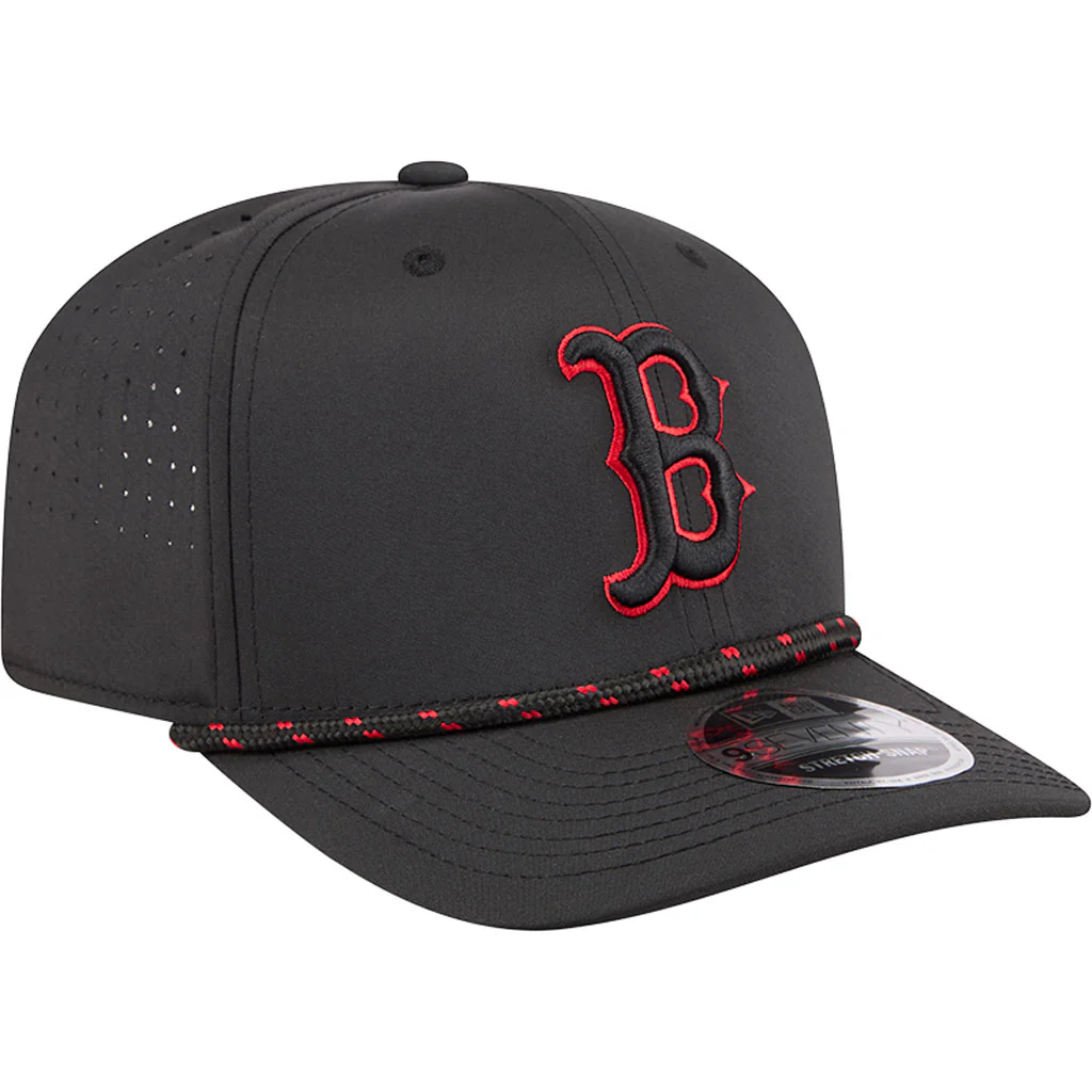 MLB Boston Red Sox New Era Sport 9SEVENTY Stretch Snap Hat - Black - Image 2