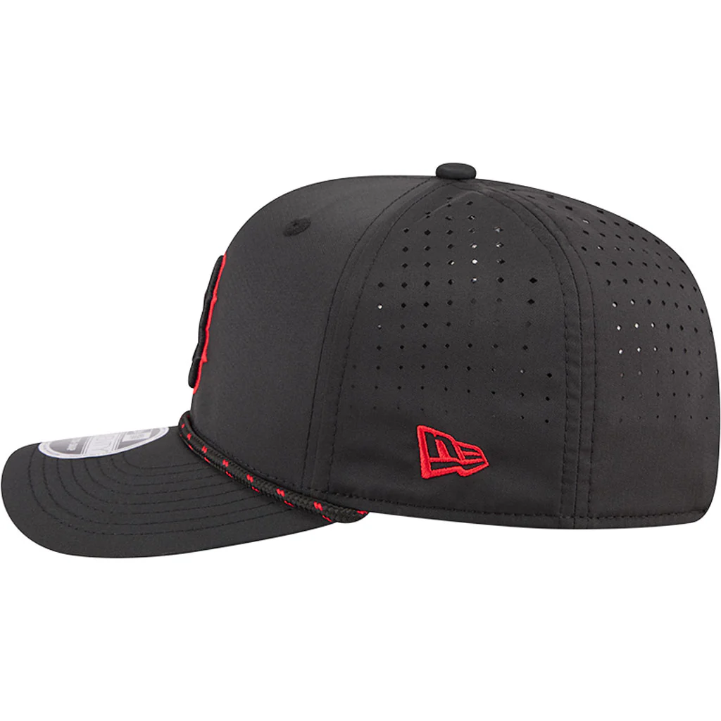 MLB Boston Red Sox New Era Sport 9SEVENTY Stretch Snap Hat - Black - Image 4