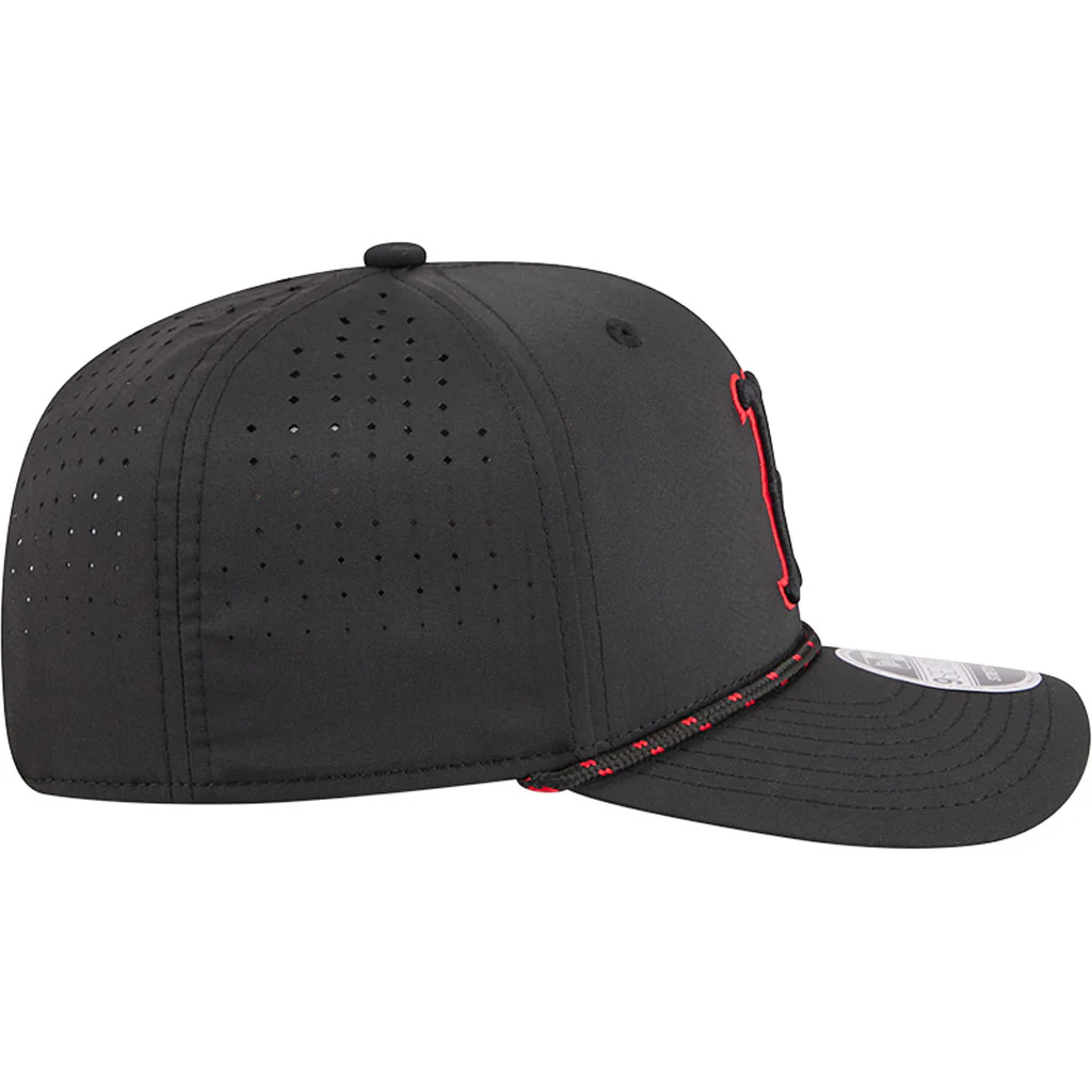 MLB Boston Red Sox New Era Sport 9SEVENTY Stretch Snap Hat - Black - Image 5