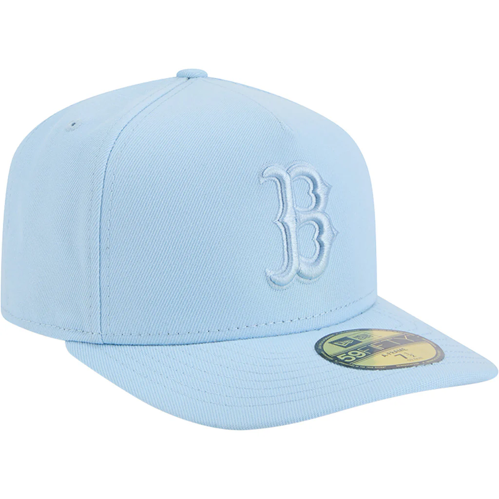 MLB Boston Red Sox New Era Tonal Blue 59FIFTY A-Frame Fitted Hat - Blue - Image 2