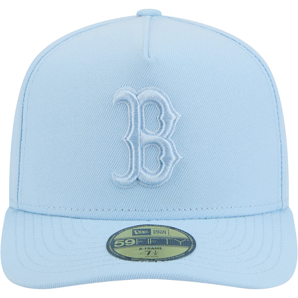 MLB Boston Red Sox New Era Tonal Blue 59FIFTY A-Frame Fitted Hat - Blue - Image 3