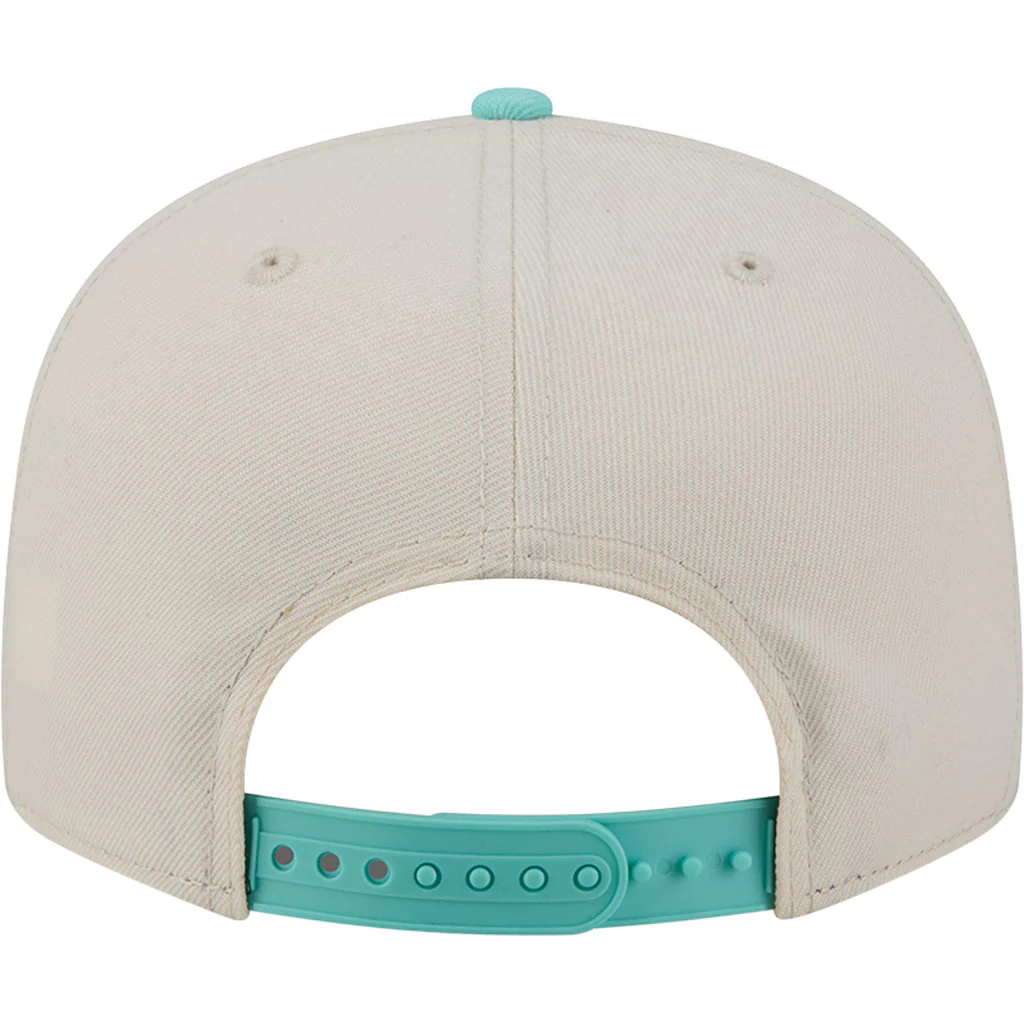 MLB Boston Red Sox New Era Two-Tone Aqua 9FIFTY Snapback Hat - Light cream - Image 6