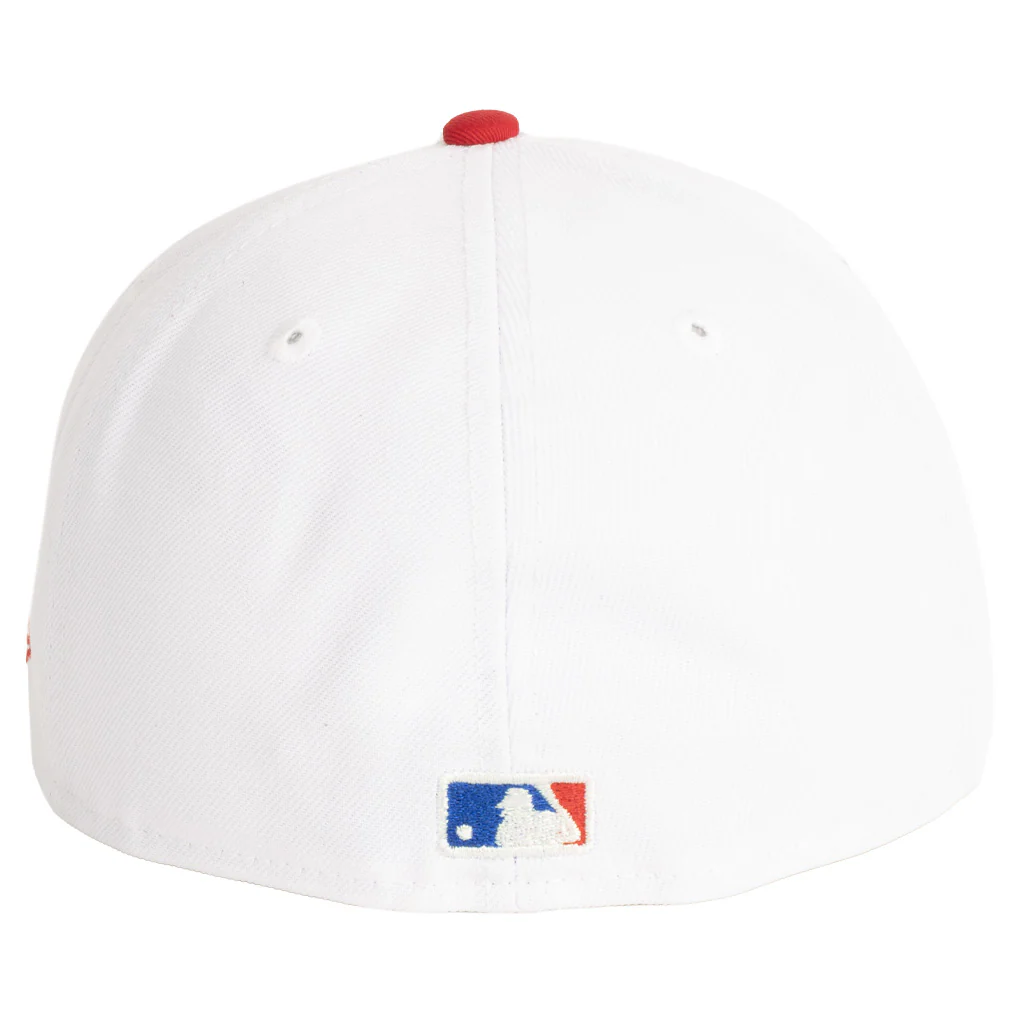 MLB Boston Red Sox New Era Two-Tone OTC 59FIFTY A-Frame Fitted Hat - White - Image 2
