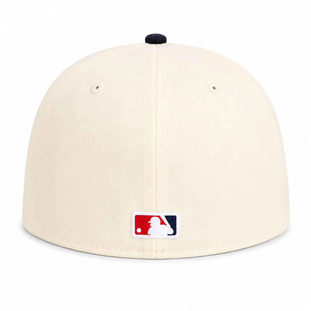MLB Boston Red Sox New Era Two-Tone Summer Flower 59FIFTY Fitted Hat - Cream - Image 3