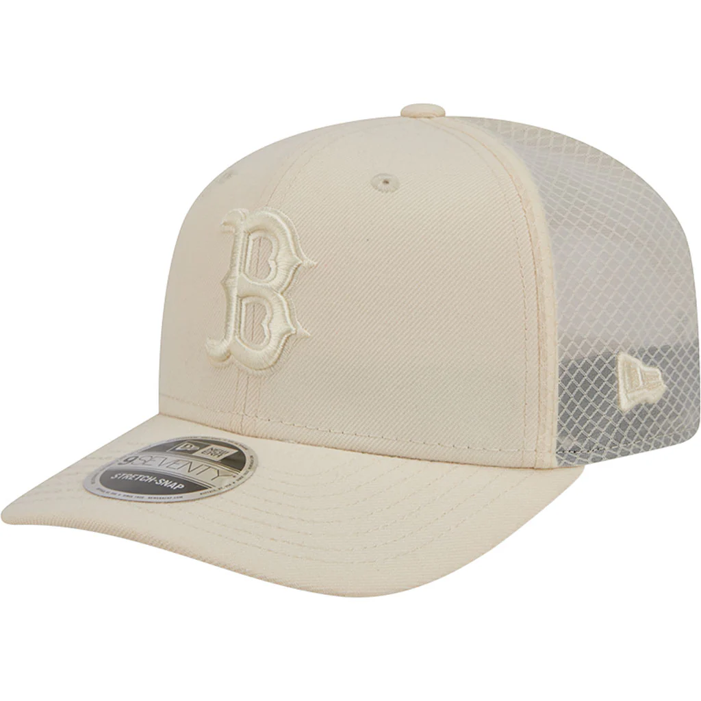 MLB Boston Red Sox New Era Vanilla 9SEVENTY Stretch Snap Hat - Cream