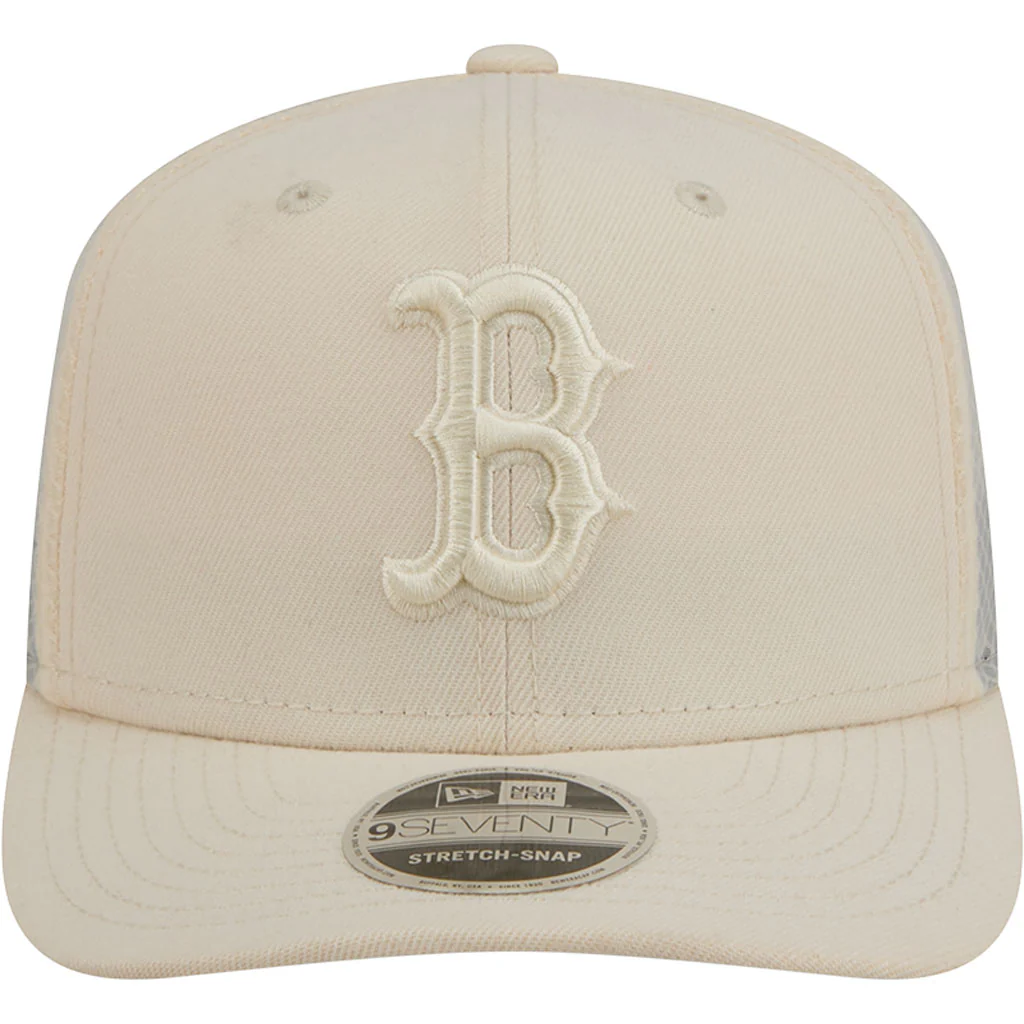 MLB Boston Red Sox New Era Vanilla 9SEVENTY Stretch Snap Hat - Cream - Image 3