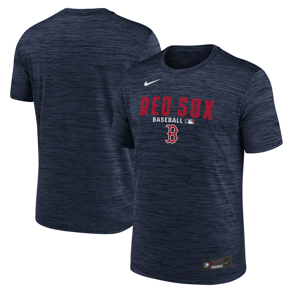MLB Boston Red Sox Nike 2026 Authentic Collection Velocity T-Shirt - Navy