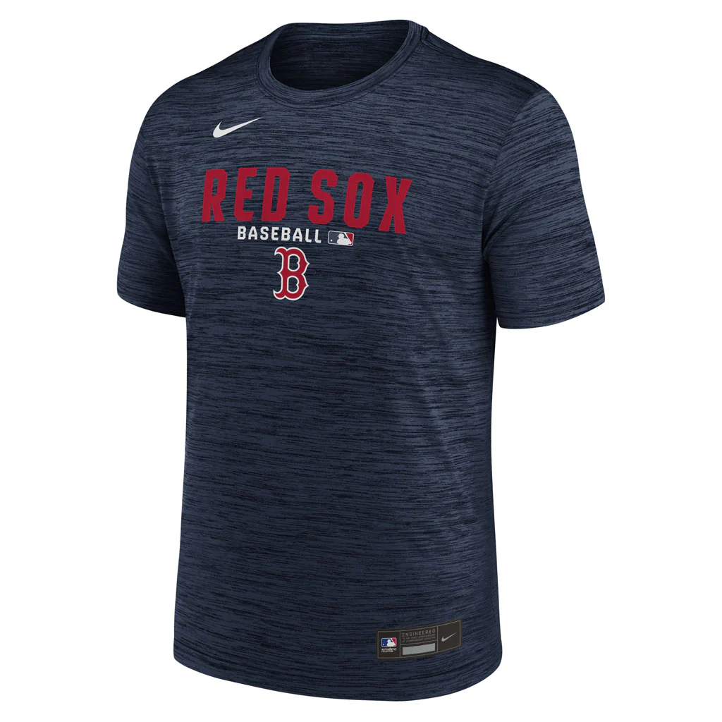 MLB Boston Red Sox Nike 2026 Authentic Collection Velocity T-Shirt - Navy - Image 2