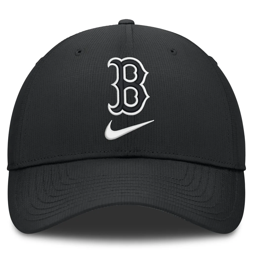 MLB Boston Red Sox Nike Black & White Ripstop Structured Adjustable Hat - Black - Image 2
