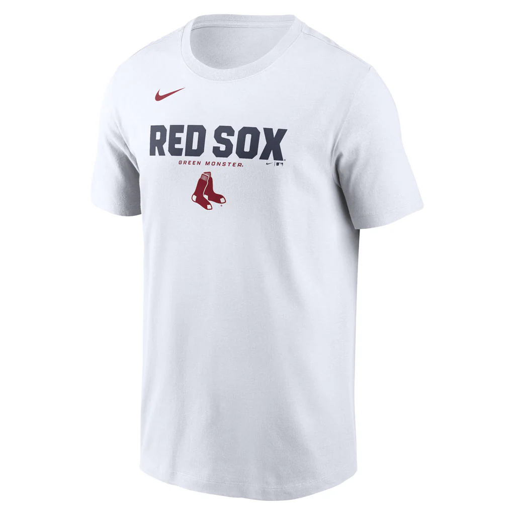 MLB Boston Red Sox Nike Bold Team Name T-Shirt - White - Image 2