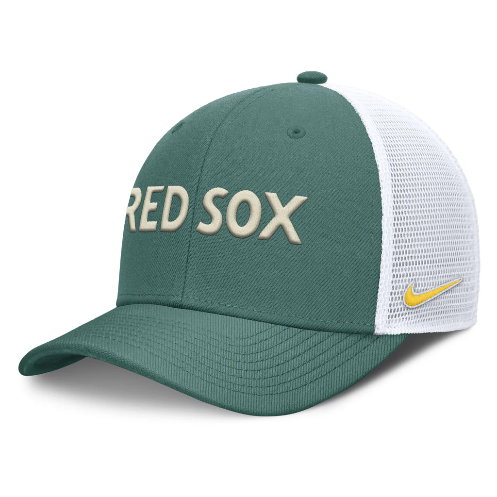 MLB Boston Red Sox Nike Citty Connect Dri-Fit Structured Trucker Adjustable Hat - Green