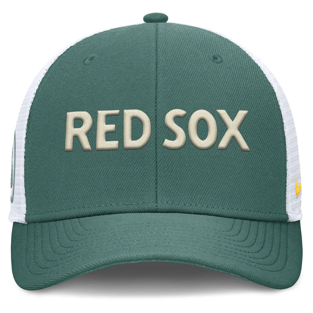 MLB Boston Red Sox Nike Citty Connect Dri-Fit Structured Trucker Adjustable Hat - Green - Image 3
