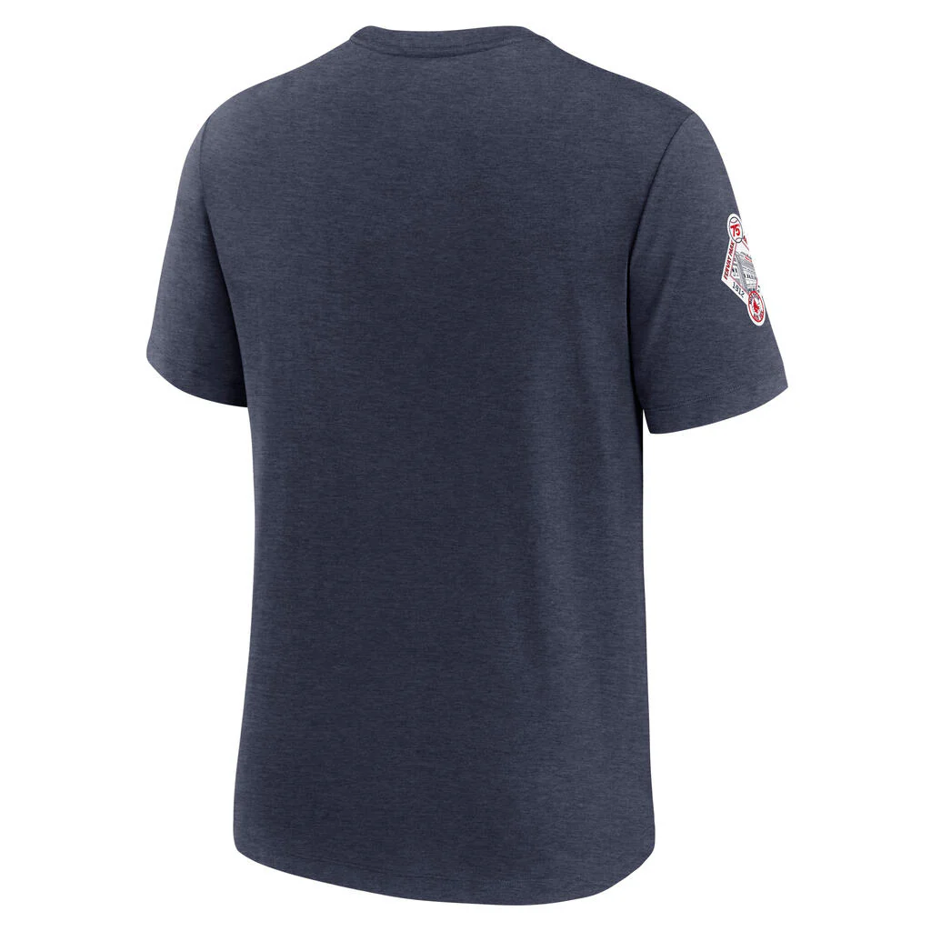 MLB Boston Red Sox Nike Cooperstown Eras Tri-Blend T-Shirt - Navy - Image 3