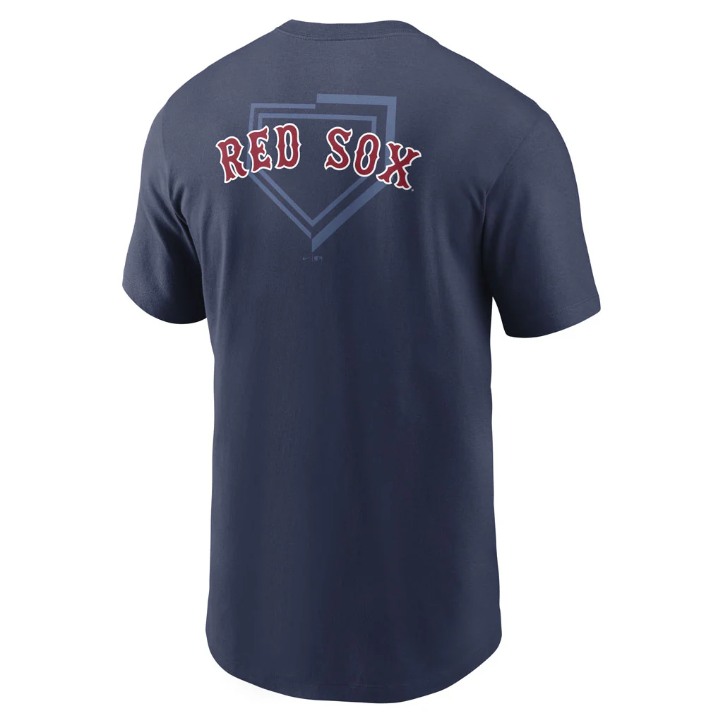 MLB Boston Red Sox Nike Two-Hit Cotton T-shirt - Navy - Image 3