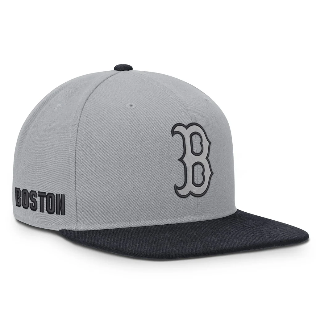 MLB Boston Red Sox Nike Two-Tone Primetime Pro Snapback Hat - Graphite - Image 2