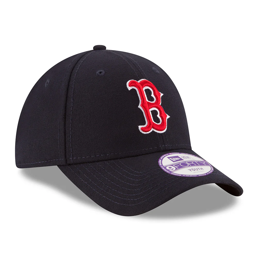 MLB Boston Red Sox Youth New Era The League 9FORTY Adjustable Hat - Navy - Image 2