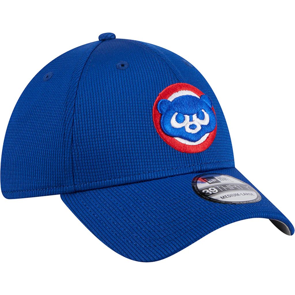 MLB Chicago Cubs New Era 2025 Batting Practice 39THIRTY Flex Fit Hat - Blue - Image 2