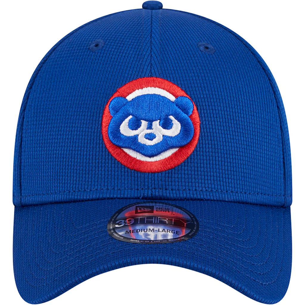 MLB Chicago Cubs New Era 2025 Batting Practice 39THIRTY Flex Fit Hat - Blue - Image 3