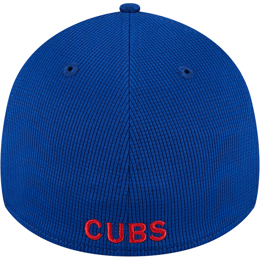 MLB Chicago Cubs New Era 2025 Batting Practice 39THIRTY Flex Fit Hat - Blue - Image 4
