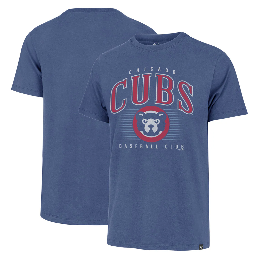 MLB Chicago Cubs '47 Double Header Franklin T-Shirt - Blue