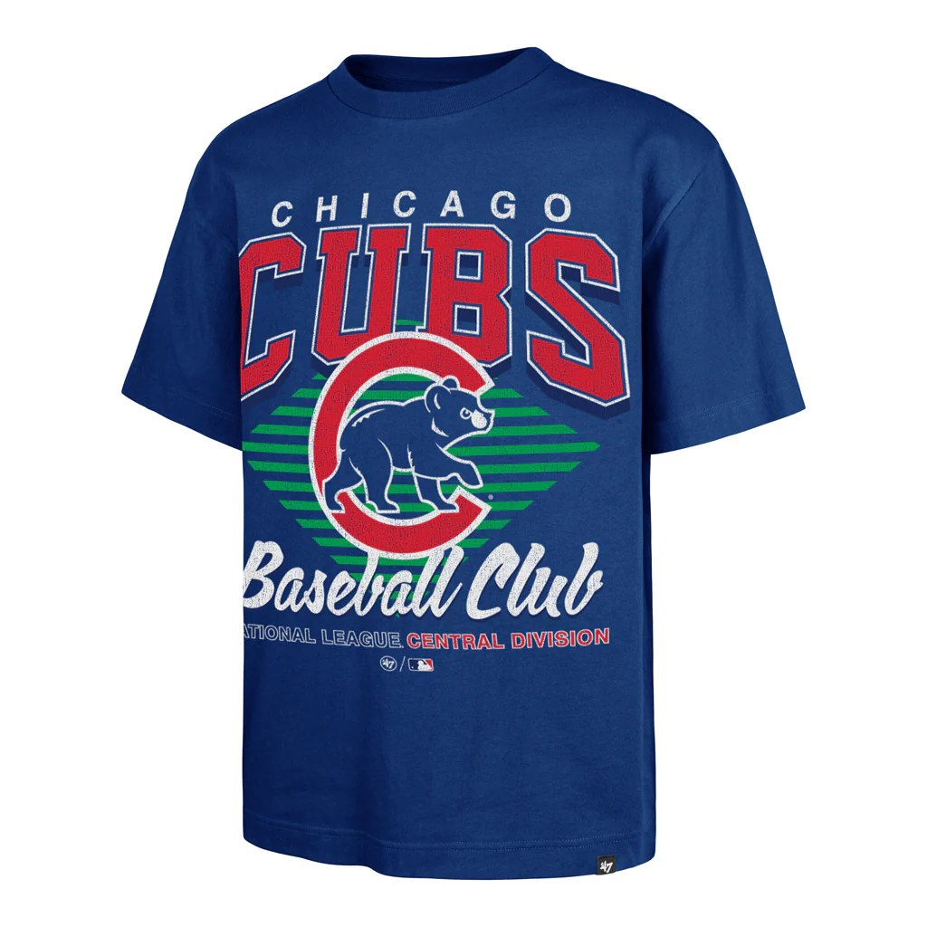 MLB Chicago Cubs '47 Extended Play Foundation T-Shirt - Blue