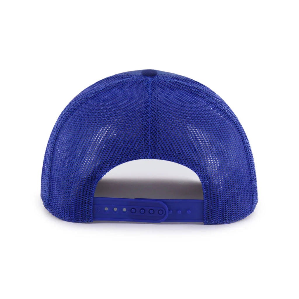 MLB Chicago Cubs '47 Vintage Pitstop Trucker Snapback Hat - Blue - Image 2