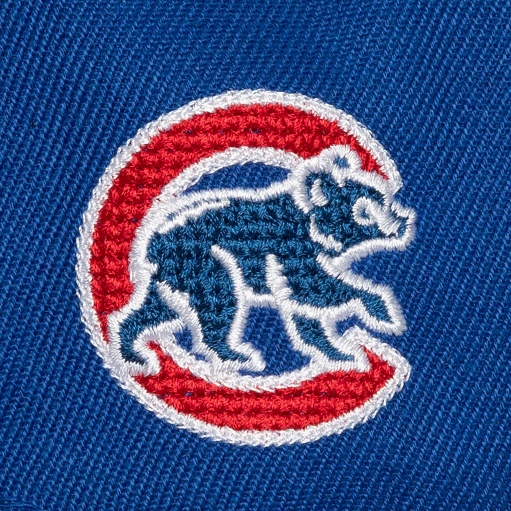MLB Chicago Cubs Mitchell & Ness Chain Gang Snapback Hat - Blue - Image 3