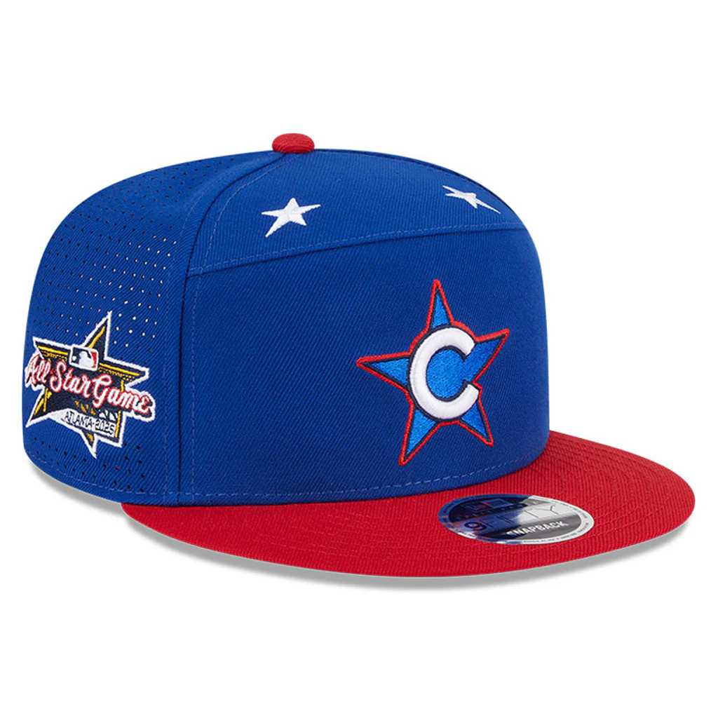 MLB Chicago Cubs New Era 2025 All Star Game Workout 9FIFTY Split Panel Snapback Hat - Blue