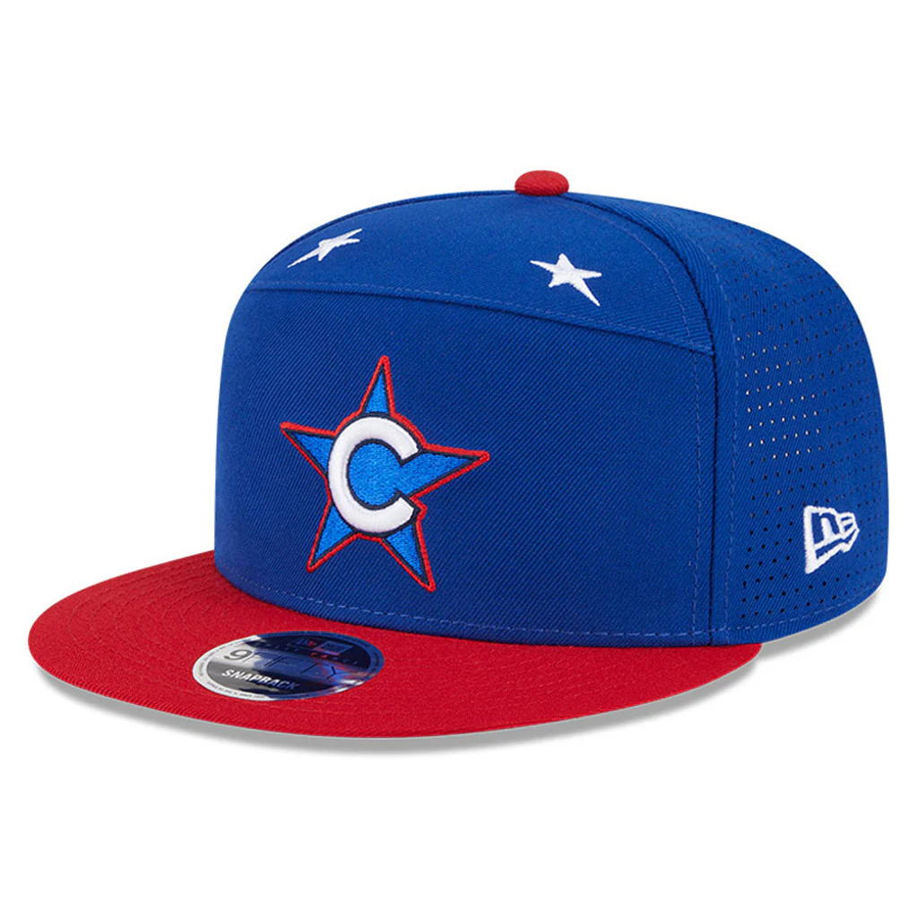 MLB Chicago Cubs New Era 2025 All Star Game Workout 9FIFTY Split Panel Snapback Hat - Blue - Image 2