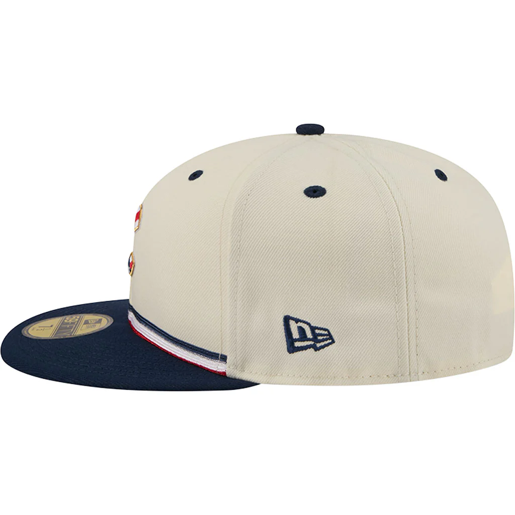 MLB Chicago Cubs New Era 2026 4th of July 59FIFTY Fitted Hat - Cream - Image 3