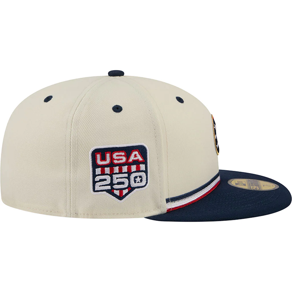 MLB Chicago Cubs New Era 2026 4th of July 59FIFTY Fitted Hat - Cream - Image 5
