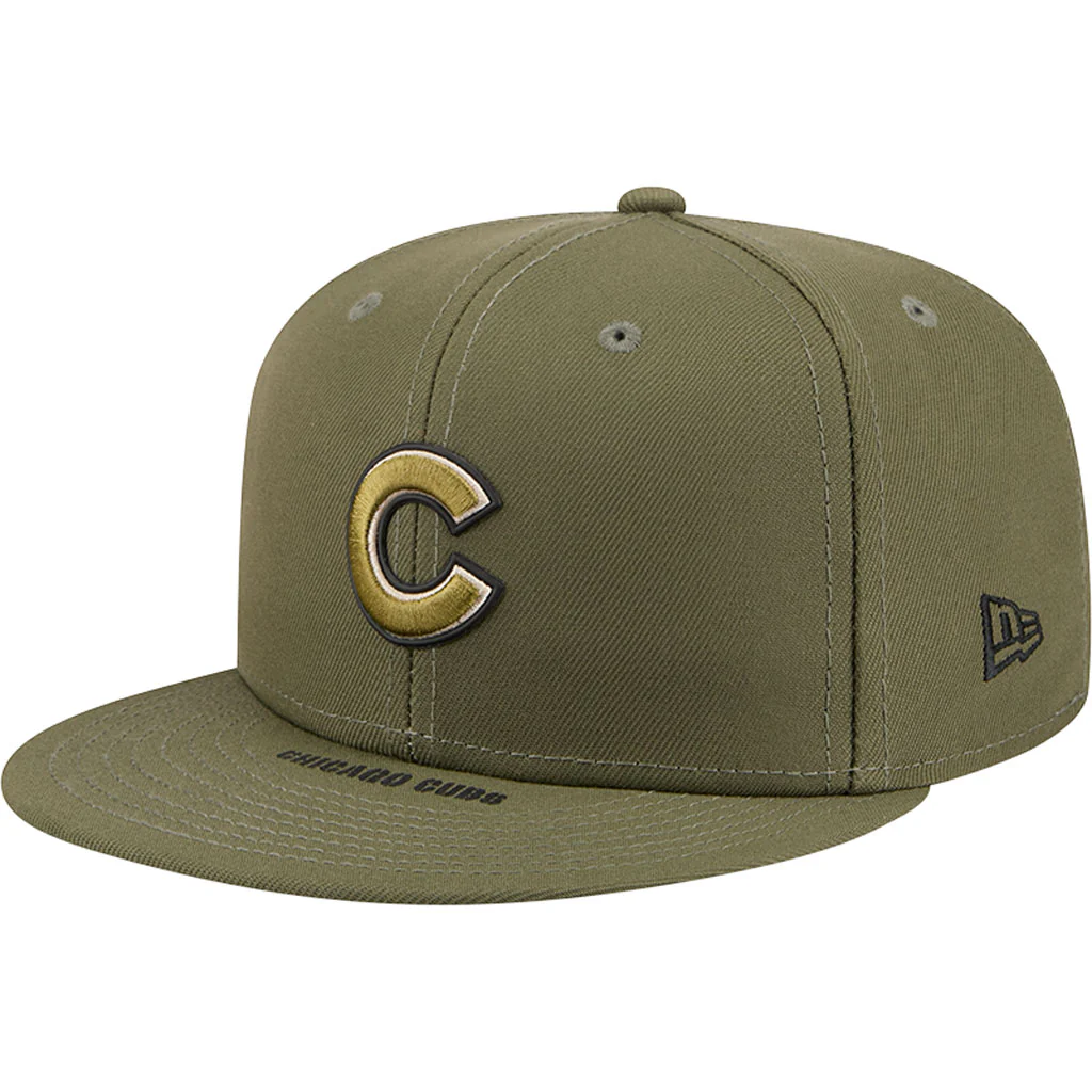 MLB Chicago Cubs New Era 2026 Armed Forces Day 59FIFTY Fitted Hat - Green