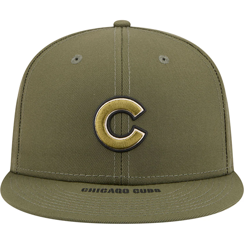 MLB Chicago Cubs New Era 2026 Armed Forces Day 59FIFTY Fitted Hat - Green - Image 3