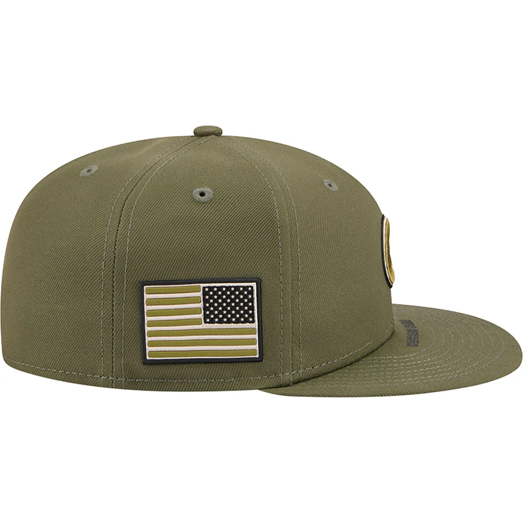 MLB Chicago Cubs New Era 2026 Armed Forces Day 59FIFTY Fitted Hat - Green - Image 5