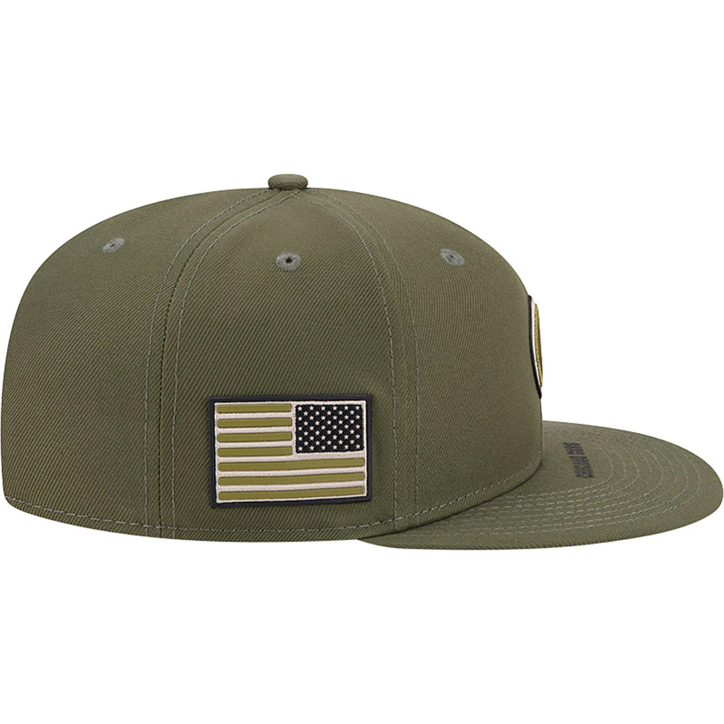 MLB Chicago Cubs New Era 2026 Armed Forces Day 9FIFTY Snapback Hat - Green - Image 5