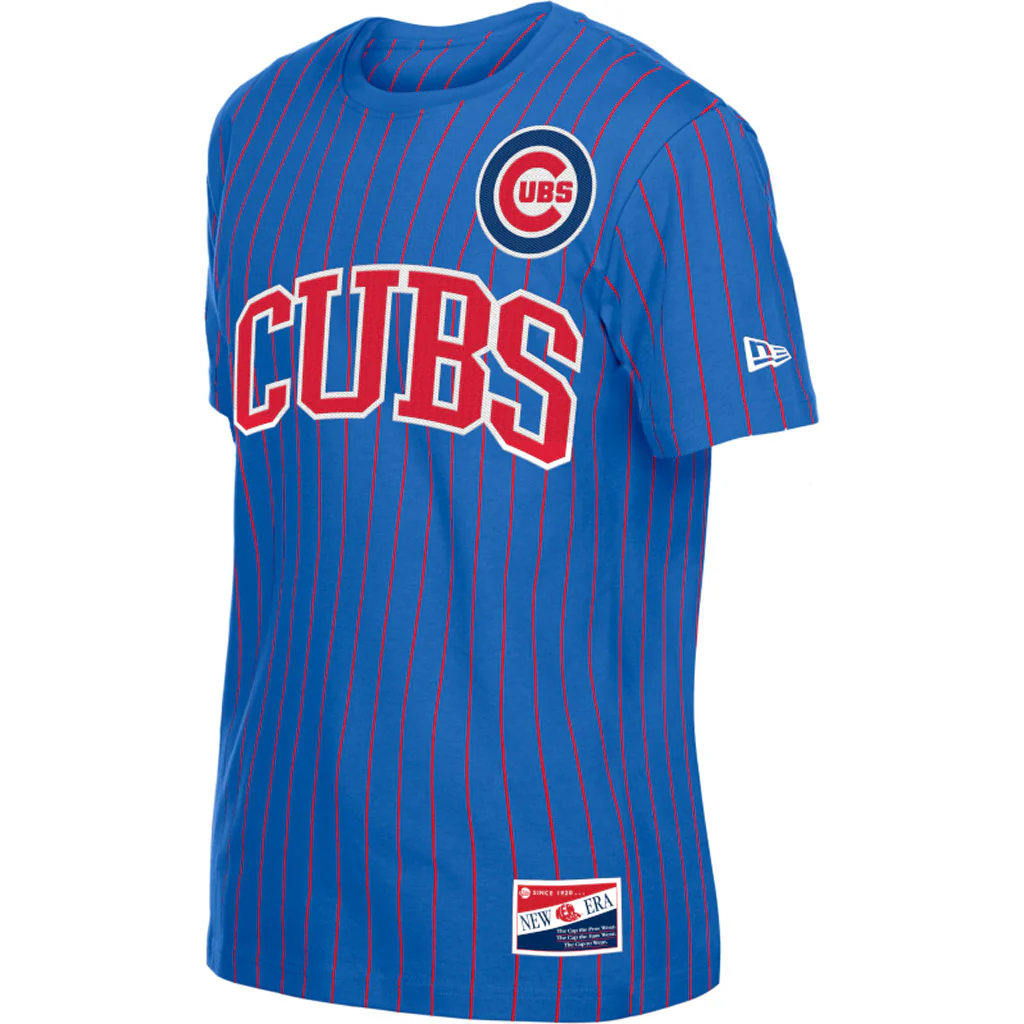 MLB Chicago Cubs New Era 2026 Pinstripe Jersey T-shirt - Blue - Image 2