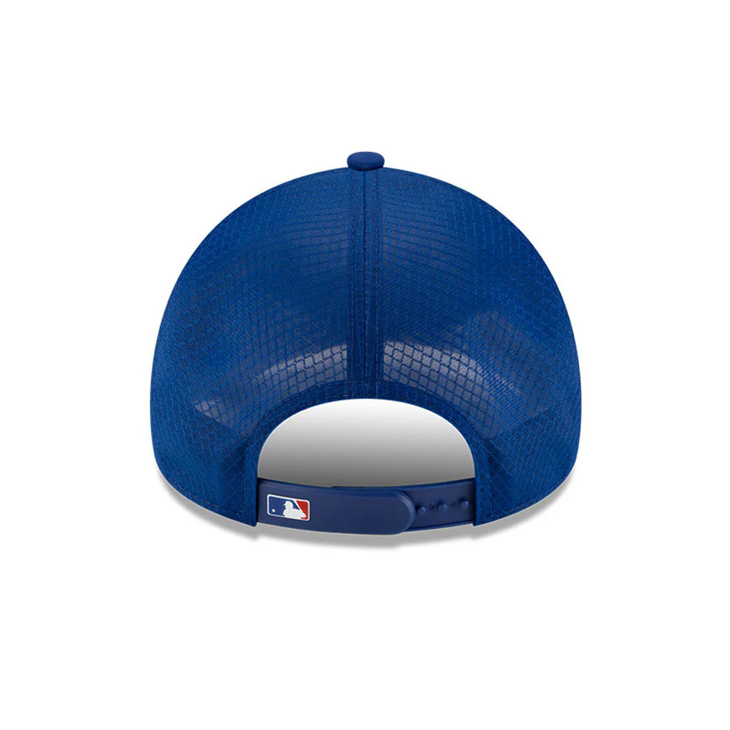MLB Chicago Cubs New Era Batting Practice Apex 9FORTY Snapback Hat - Blue - Image 3