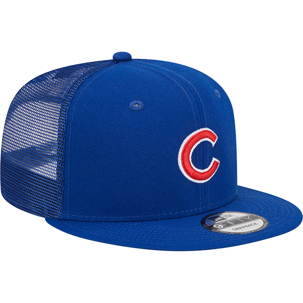 MLB Chicago Cubs New Era OTC Trucker 9FIFTY Snapback Hat - Blue - Image 2