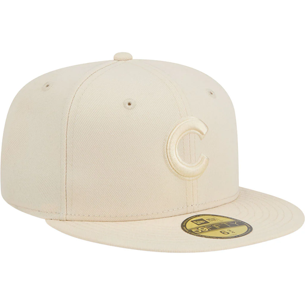 MLB Chicago Cubs New Era Vanilla 59FIFTY Fitted Hat - Cream - Image 2