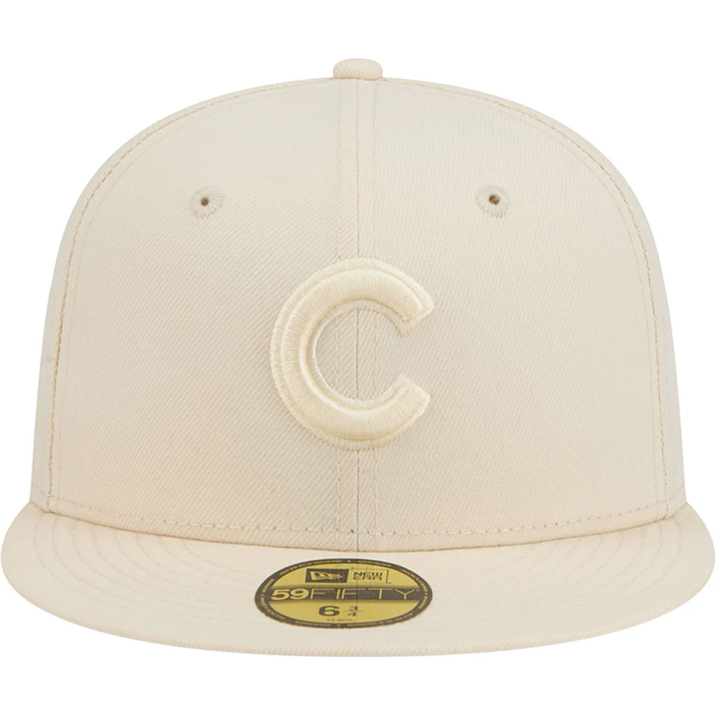 MLB Chicago Cubs New Era Vanilla 59FIFTY Fitted Hat - Cream - Image 3