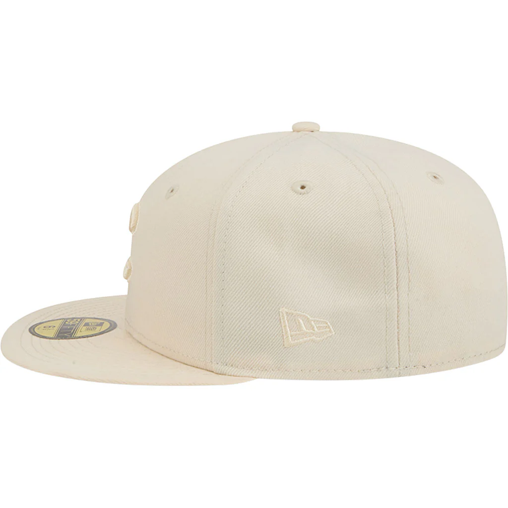 MLB Chicago Cubs New Era Vanilla 59FIFTY Fitted Hat - Cream - Image 4