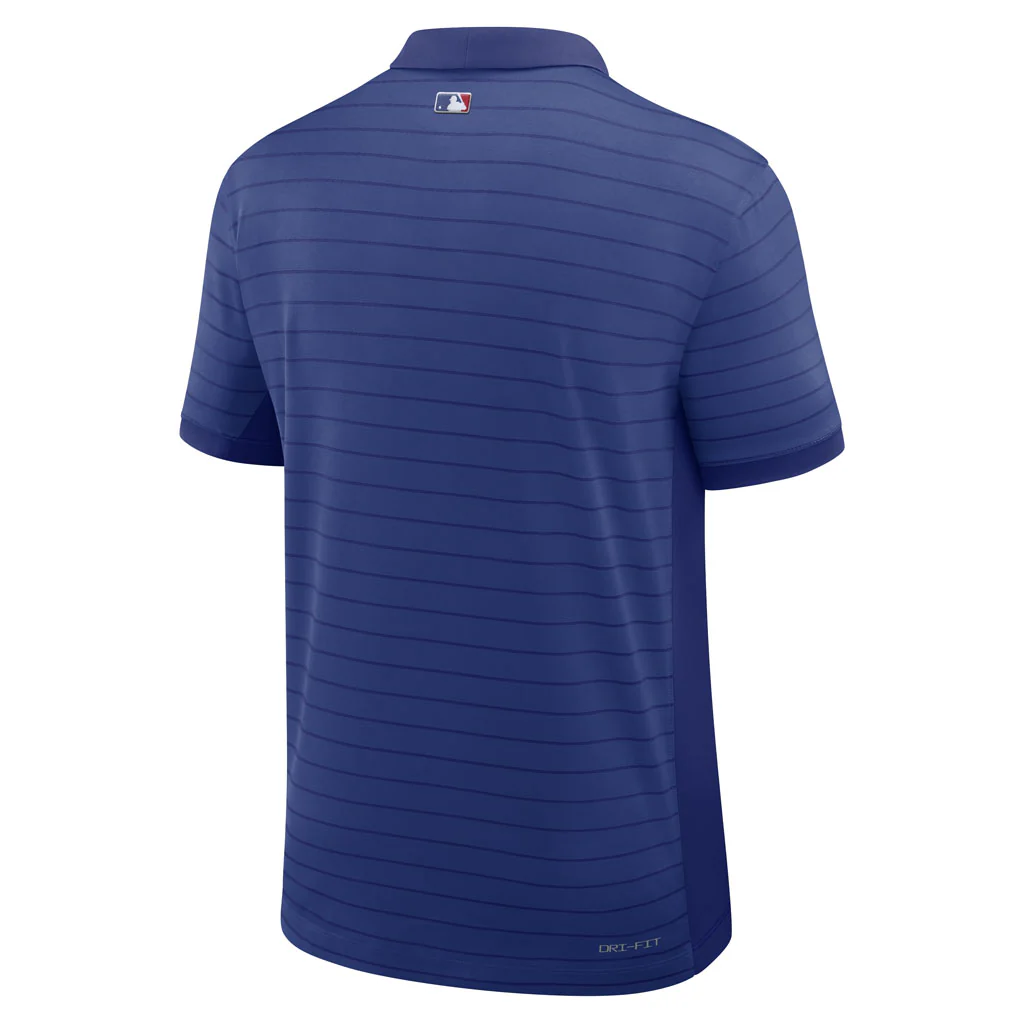 MLB Chicago Cubs Nike 2026 Authentic Collection Striped Victory Polo - Blue - Image 3