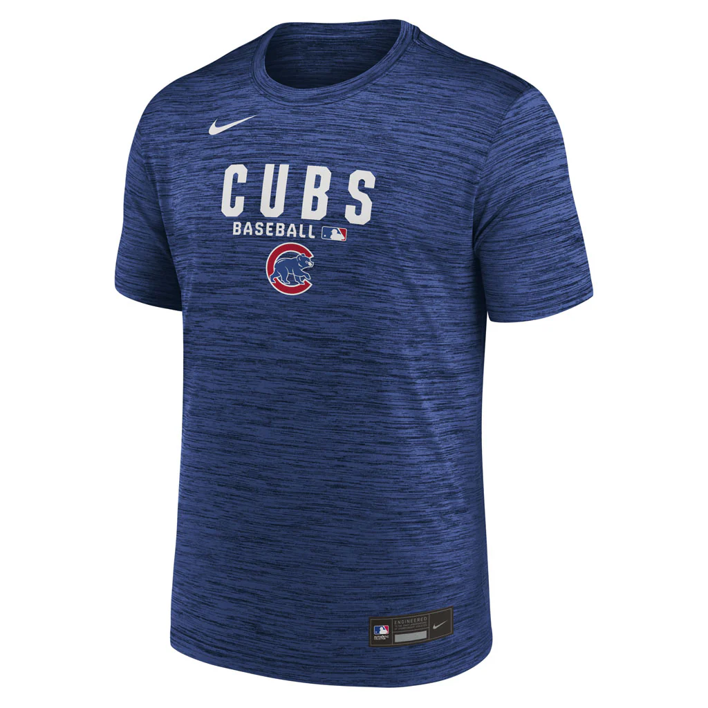 MLB Chicago Cubs Nike 2026 Authentic Collection Velocity T-Shirt - Blue - Image 2
